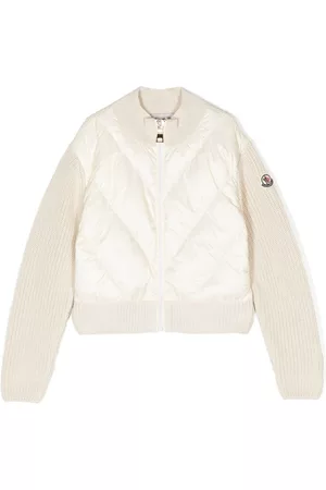 Moncler Chamarra capitonada con cierre y parche del logo