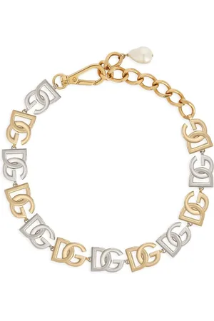 Dolce & Gabbana Collar de cadena con logo DG