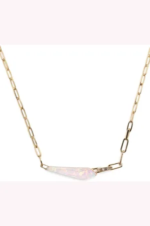 STEPHEN WEBSTER Pulsera Slimline Shard en oro amarillo 18kt con diamantes y ópalo