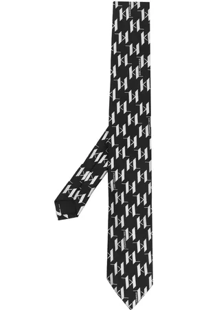 Karl Lagerfeld Monogram silk tie