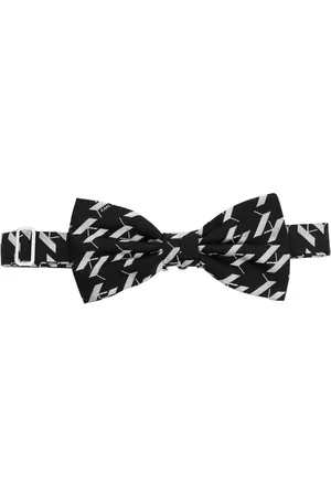 Karl Lagerfeld Monogram silk bow tie