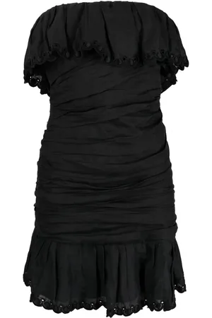 Isabel Marant Vestido corto Oxani con hombros descubiertos