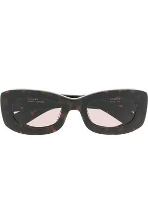 Etudes Lentes de sol con armazón cuadrada estilo carey