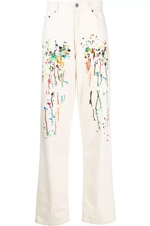 MOSTLY HEARD RARELY SEEN Jeans rectos bordados