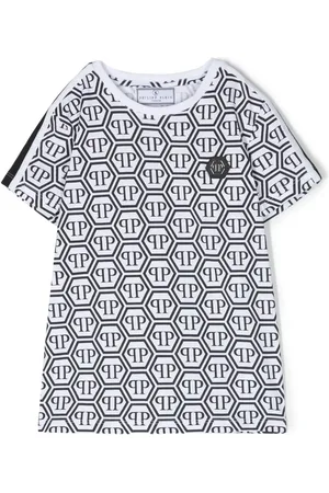 Philipp Plein Playera con logo estampado