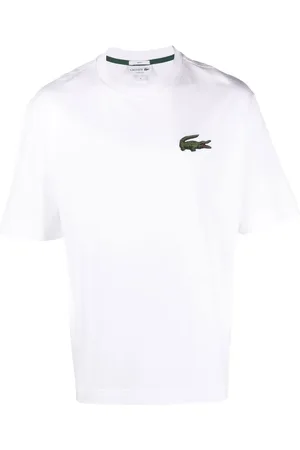 Lacoste Playera con cuello redondo y logo bordado