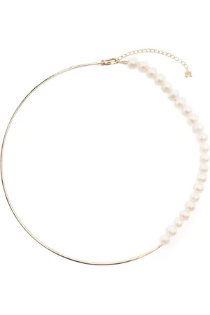 Mateo Gargantilla Not Your Mother en oro amarillo de 14kt con perla