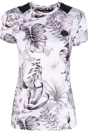 Philipp Plein Top con placa del logo