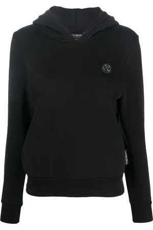 Philipp Plein Hoodie con placa del logo