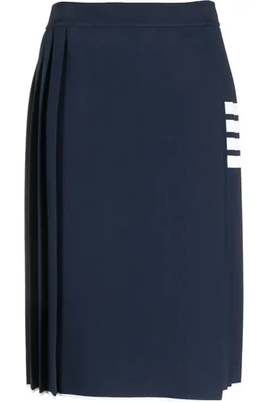 Thom Browne Falda midi con motivo 4-Bar