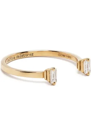 DELFINA DELETTREZ Anillo en oro amarillo de 18kt con diamantes