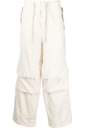 FIVE CM Pantalones rectos con cordones en la pretina