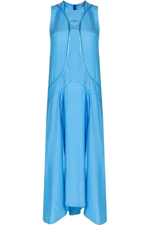 Stella McCartney Vestido largo acampanado sin mangas