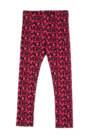 VERSACE Leggins estampados con logo estampado