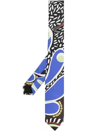 Moschino Hombre Corbatas - Corbata de seda con estampado abstracto