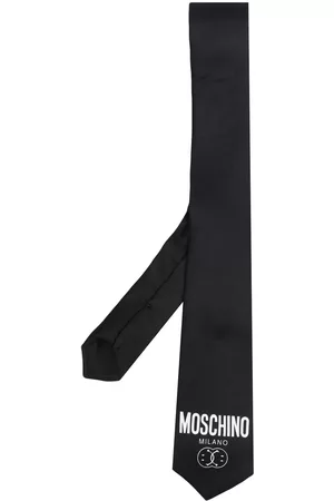 Moschino Hombre Corbatas - Corbata de seda con logo estampado