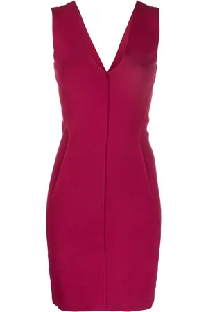 Rick Owens Vestido corto con cuello en V