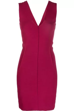 Rick Owens Vestido corto con cuello en V