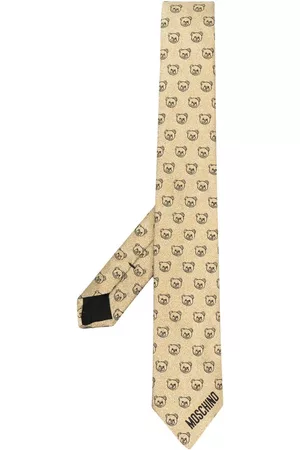 Moschino Hombre Corbatas - Corbata de seda con motivo Teddy Bear