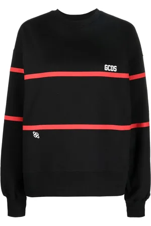 GCDS Sudadera con detalle de rayas