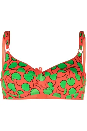 Moschino Brasier con estampado gráfico