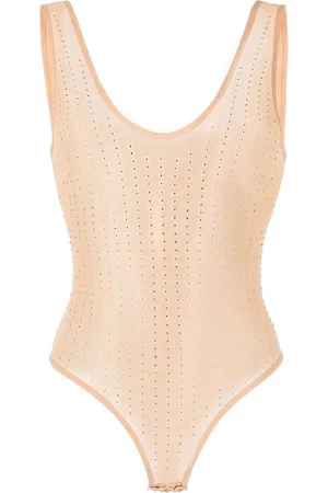 Patrizia Pepe Body transparente con detalles de cristal