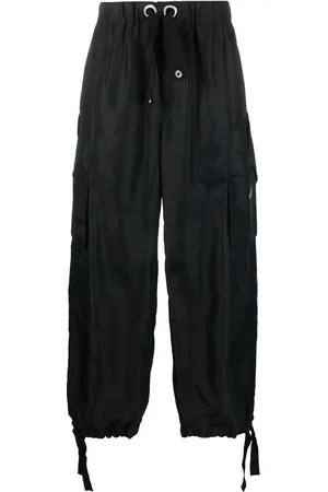VERSACE Pantalones cargo con logo estampado