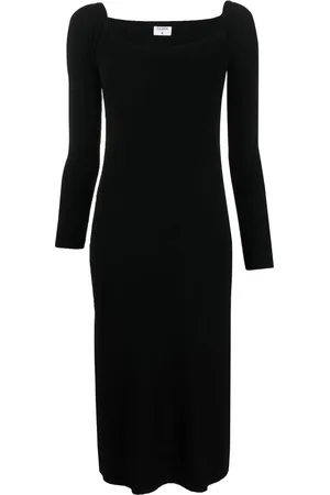 Filippa K Vestido midi acon hombros descubiertos