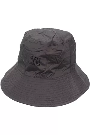 Ganni Logo-print bucket hat