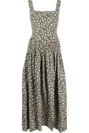 Tory Burch Vestido acampanado con estampado floral
