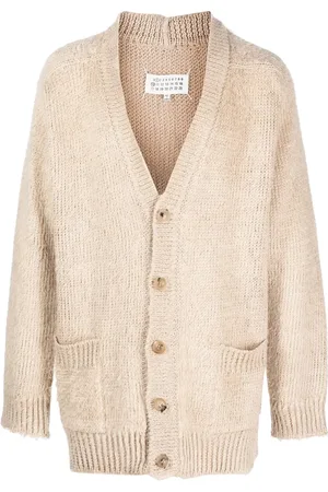 Maison Margiela Cárdigan con efecto cepillado y cuello en V
