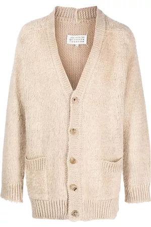 Maison Margiela Cárdigan con efecto cepillado y cuello en V