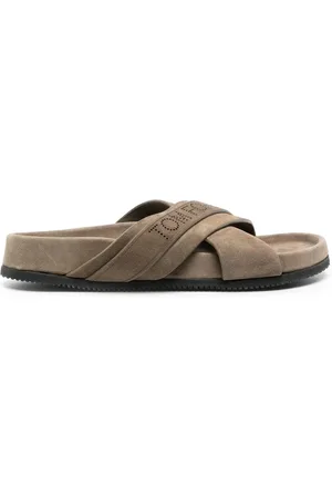 Tom Ford Sandalias con tiras cruzadas y logo