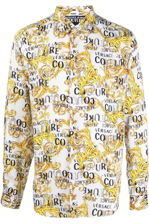 VERSACE Camisa con estampado barocco