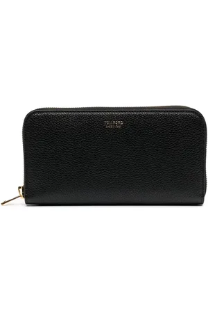 Tom Ford Cartera granulada con logo estampado