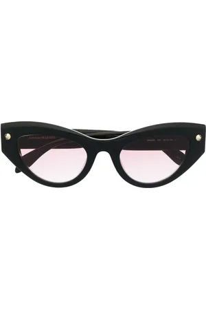 Alexander McQueen Lentes de sol con armazón cat eye