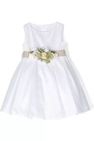 COLORICHIARI Vestido con detalle de apliques florales