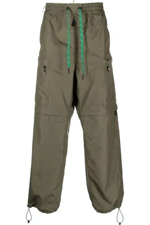 Moncler Pantalones rectos con ribete en contraste