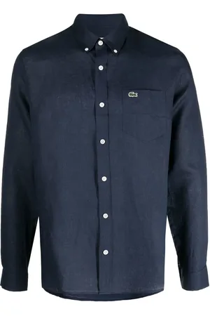 Lacoste Camisa con botones y logo bordado