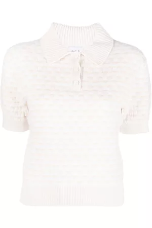 Barrie Playera tipo polo tejida de intarsia