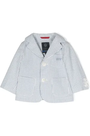 FAY Blazer con botones y rayas estampadas