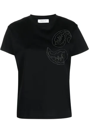 Fabiana Filippi Playera con detalle de mostacillas