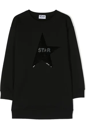 Golden Goose Vestido camisero bordado con lentejuelas