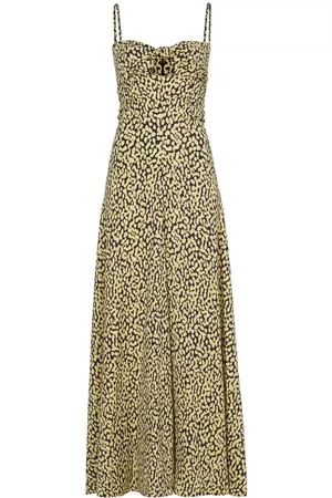 Proenza Schouler Leopard-print sweetheart-neck dress