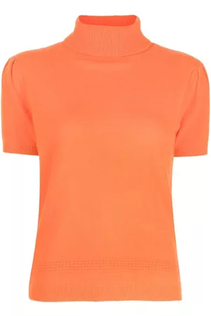 Paule Ka Top tejido de cachemira con cuello vuelto