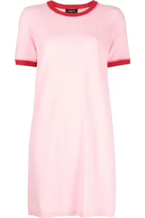 Paule Ka Vestido tejido con ribete en contraste