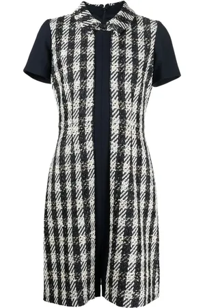 Paule Ka Vestido midi con cuadros estampados