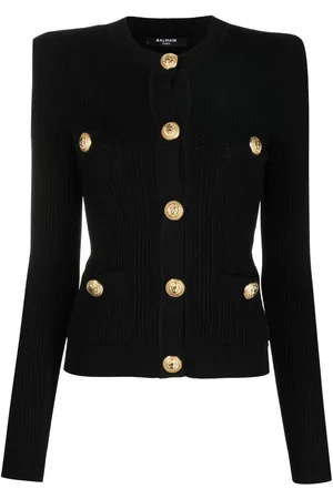 Balmain Top de tejido con botones