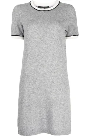 Paule Ka Vestido tejido con ribete en contraste