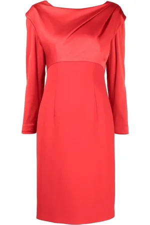 Paule Ka Vestido midi con detalle drapeado